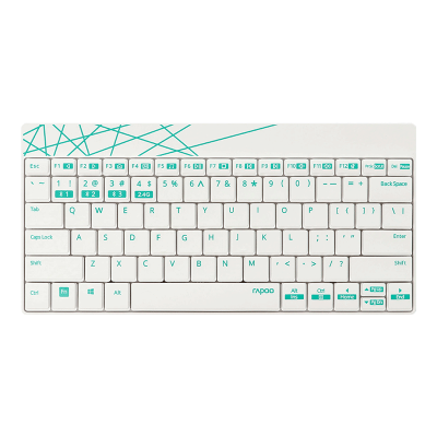 Rapoo 8000S Multi-mode Wireless Keyboard Set (white)
