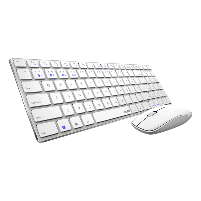 Rapoo 9300M Multi-mode Wireless Keyboard & Mouse Combo (white)